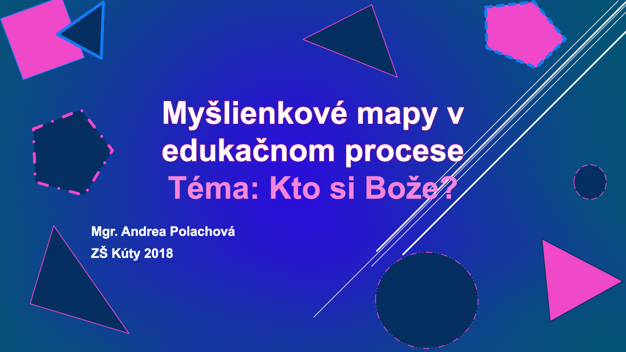 Kto si, Bože? – myšlienkové mapy pre 9. ročník