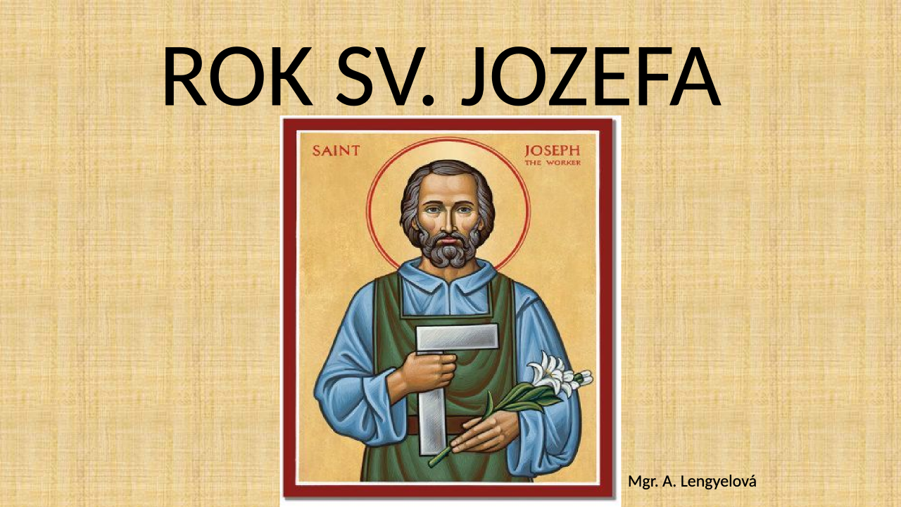 Sv. Jozef – ochranca Svätej rodiny