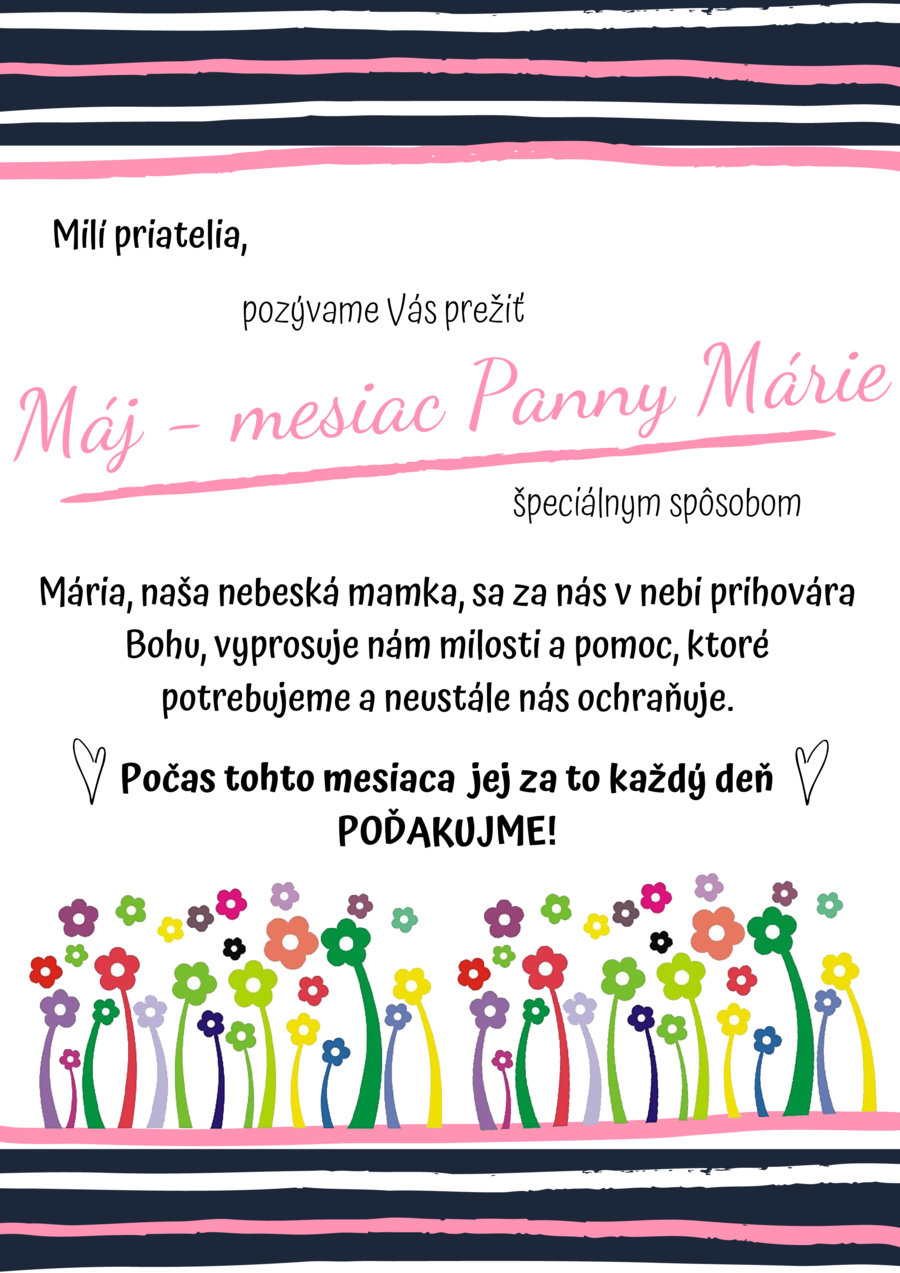 Máj – mesiac Panny Márie