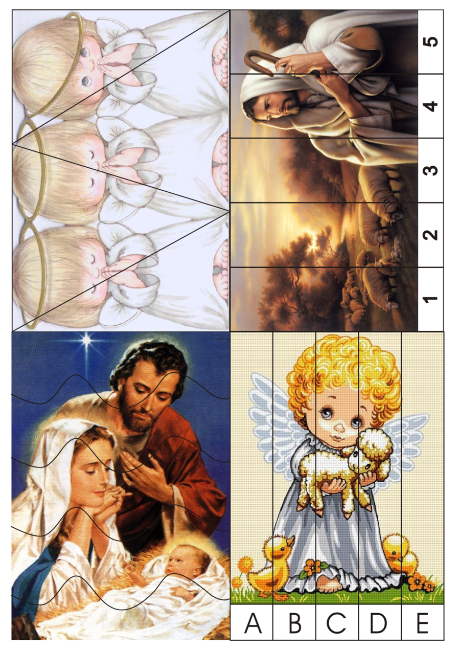Biblické obrázkové puzzle